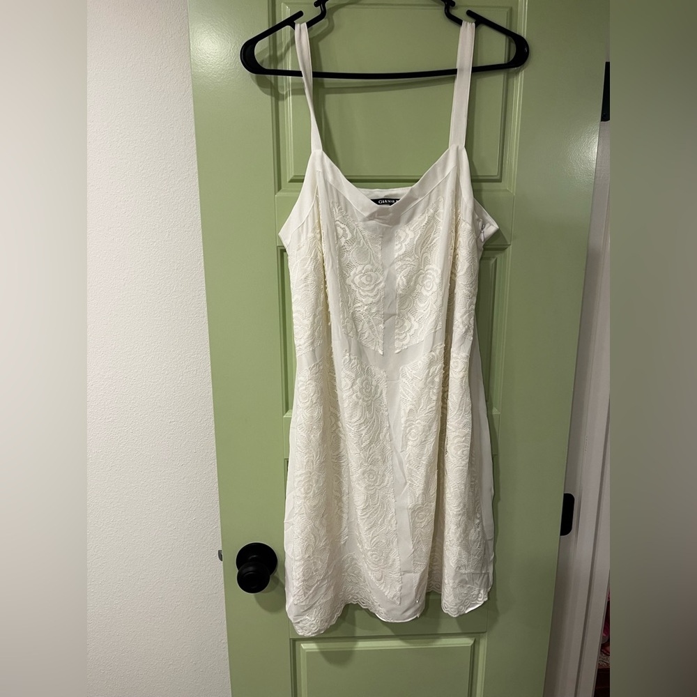 Gianni Bini Ivory Floral Mini Dress